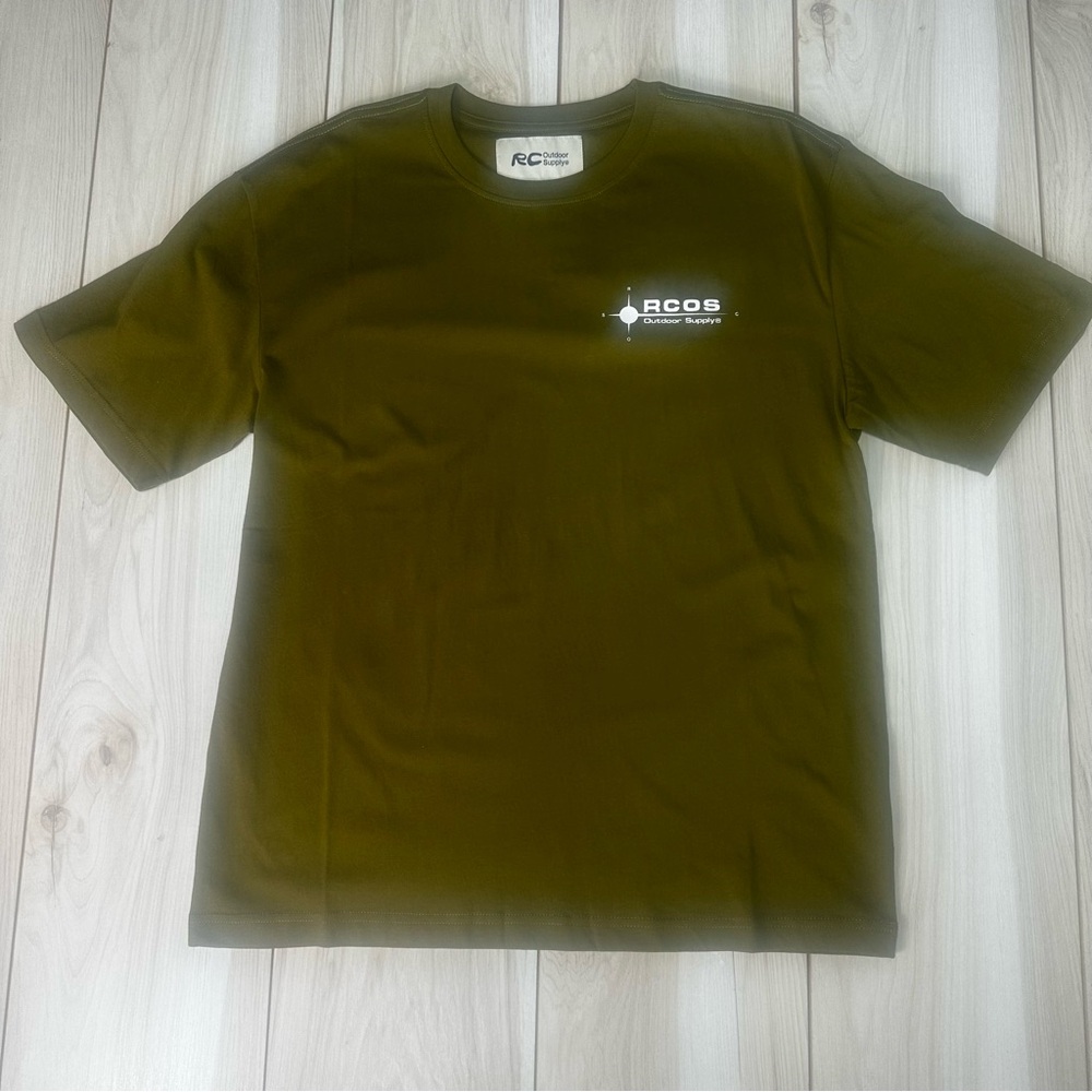 NWT Reese Cooper Outdoor Supply Men's Olive Green Short Sleeve T-Shirt Size M